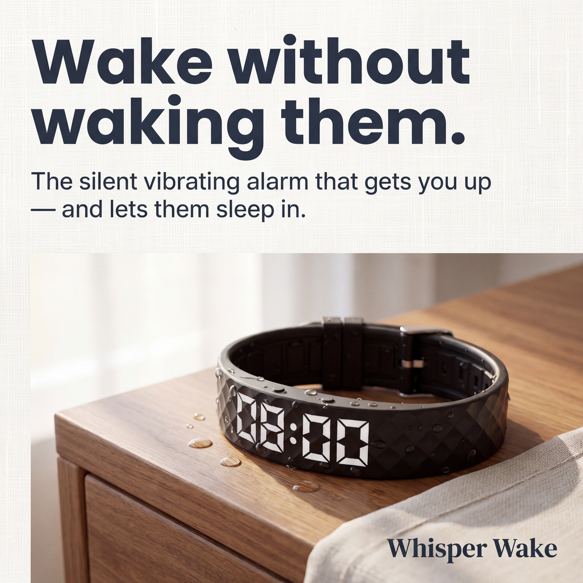 Silent Vibrating Wrist Alarm