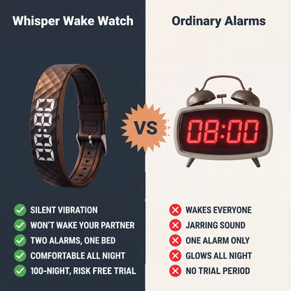 Silent Vibrating Wrist Alarm